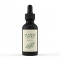alamak natural 2 oz beard oil, black dropper bottle top